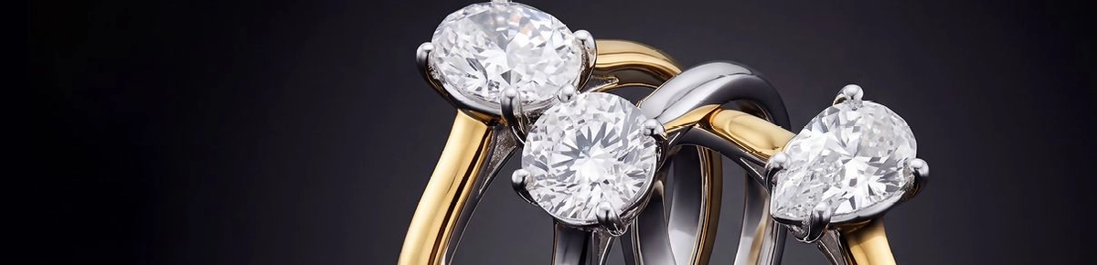 American Swiss lab grown diamond rings
