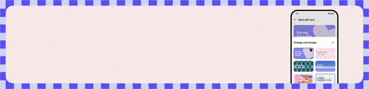 Gift cards are now available on Bash