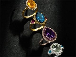 American Swiss colour diamond rings