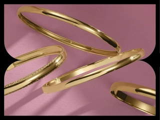 Sterns gold bangles