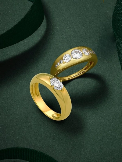 American Swiss Christmas Diamond Rings
