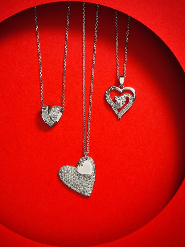 American Swiss Valentines Content Block Silver