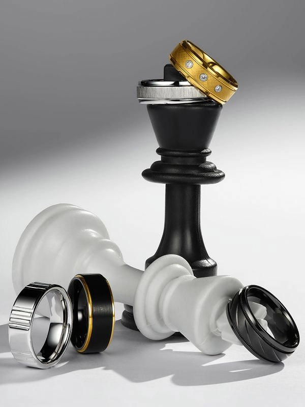 American Swiss men's rings