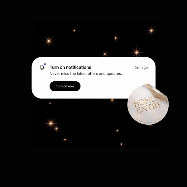 Turn on push notifications