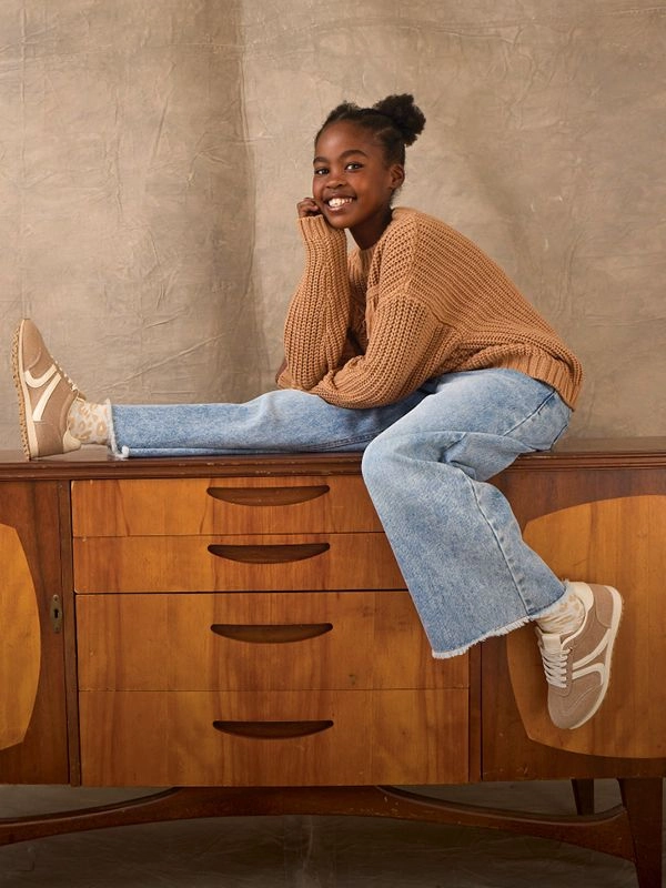 Girls textured knits