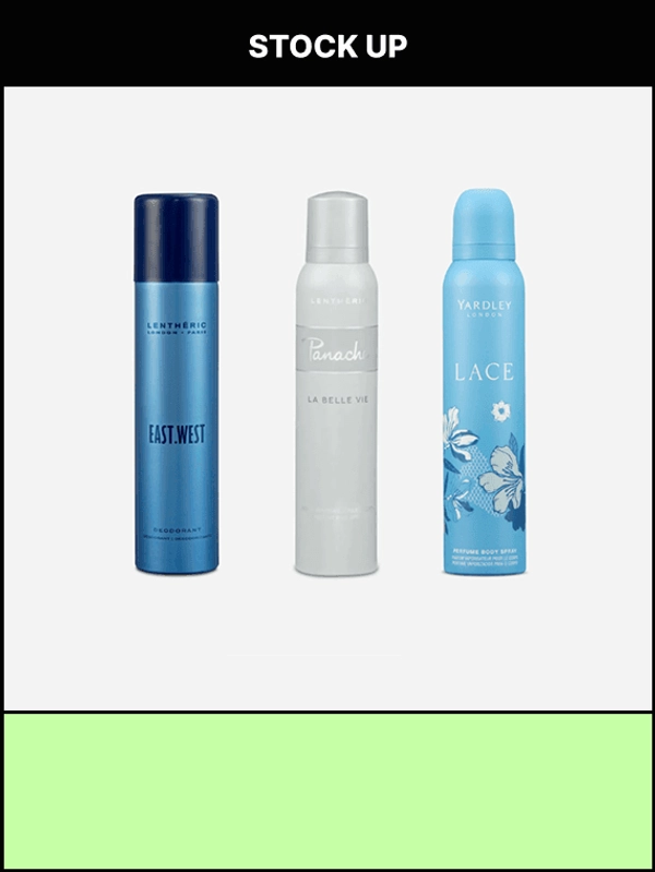 3 for 2 deodorants