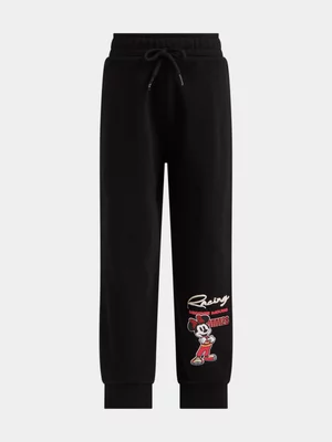 Jet Younger Girls Minnie Black Racing Jogger