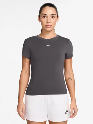 Nike Womens Sportswear Chill Knit Thunder Grey Tee