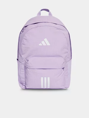 adidas Essential 3 Bars Purple Backpack