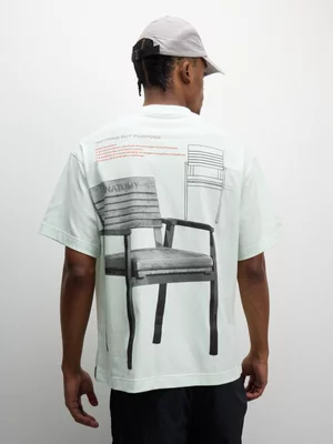 Anatomy Men's 'Chair' Graphic Green T-Shirt