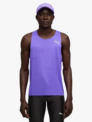 Puma Mens Raceday Ultraspun Dark Amethyst Running Singlet