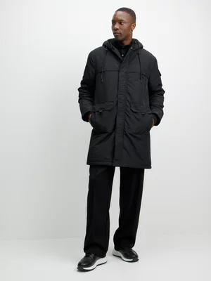 Jet Men's Black Parka