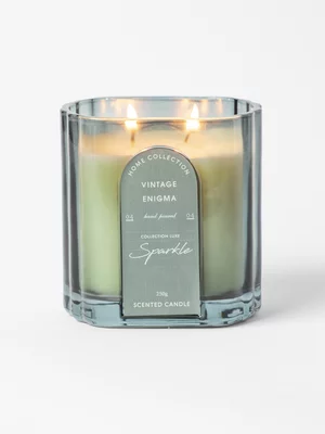 Teal Deco Jar Candle 10.5 x 8 x 10cm