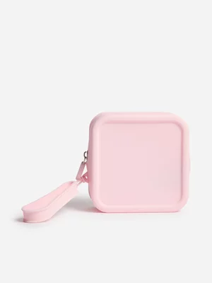 Beauty Box - On The Go - Silicone Travel Pouch - Sqre Pink