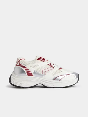 Jet Women's Red Nude Chunky Sneaker