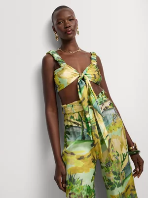 Women's BeachCult Green Babylon Ruched Top