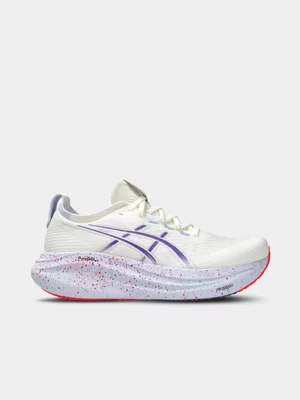 Asics Mens Gel-Nimbus 27 Tokyo Cream/Edo Purple Running Shoes