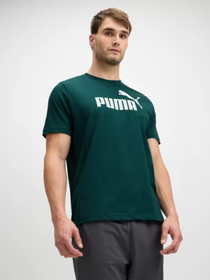 Puma Mens Essential No.1 Logo Green Terraine Tee