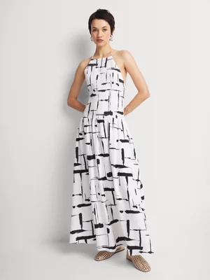 Halterneck Smocked Sundress