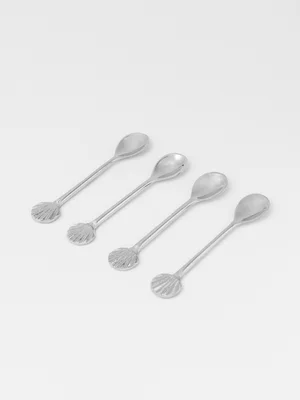 AH Silver Shell Teaspoon Set of 4 