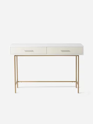 Shona Linen Drawer Dressing Table Ivory