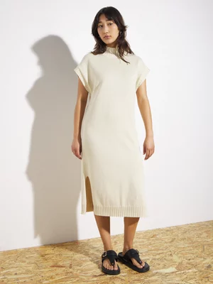 Women's Canvas Sleeveless Cotton Knitwear Column Dress