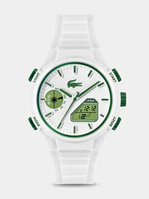 Lacoste LC33 White Thermoplastic Silicone Ana Digi Watch