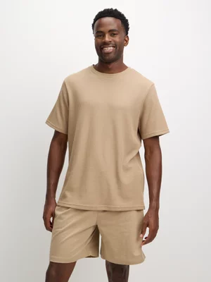 Exact  Men's Natural Sleep Shorts 