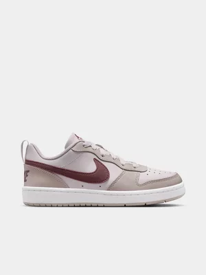 Nike Junior Grade-School Court Borough Grey/Taupe Low Sneakers