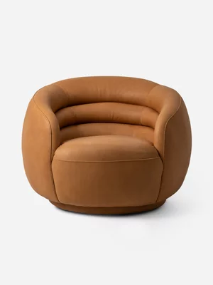 Triplo Leather Swivel Chair 