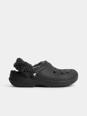 Crocs Women's Classic Fleece Lined Black Clog