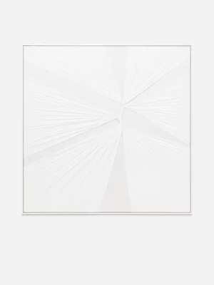 Twist Fabric No.2 Framed Canvas Wall Art 100 x 100cm