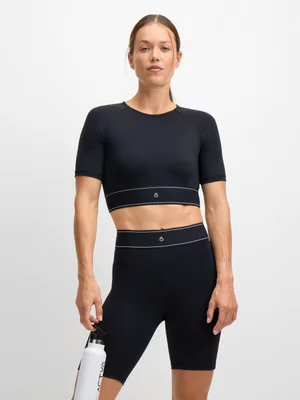 TS Womens Astra Project Black Crop Tee