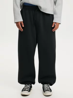 Men's Cotton On Black Super Baggy Cuffed Track Pants