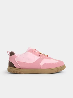 Jet Older Girls Pink Retro Sneaker