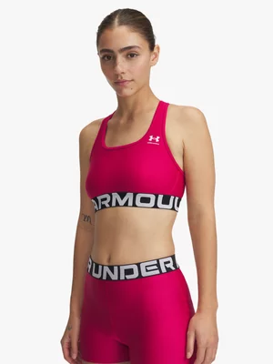 Under Armour Womens Heatgear® Branded Pink Sports Bra