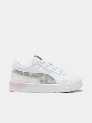 Toddlers Puma Jada Classic Girly White/Pink Sneaker