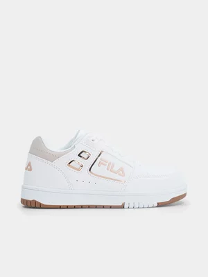 Fila Junior Pre-School Parker White/Gold Sneakers 