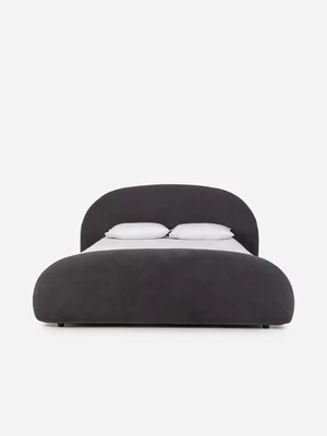 Naomi Bed Sol Charcoal XLength