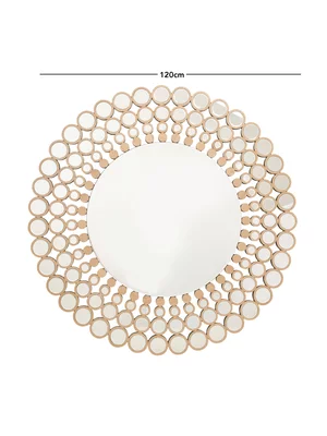 Sunburst Wall Mirror Round 120cm