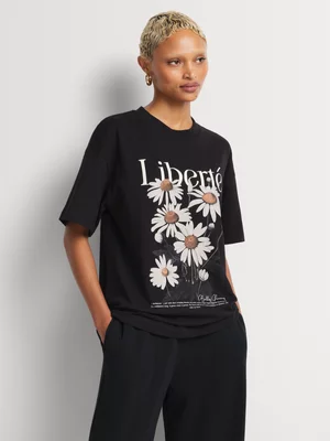 Oversized Liberte Graphic T-Shirt