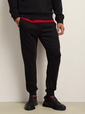Fabiani Men's Black Lyocell Co-Ord Sweatpants