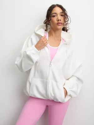 The FIX Women's Milk Premium Fleece Zip Through Hoody