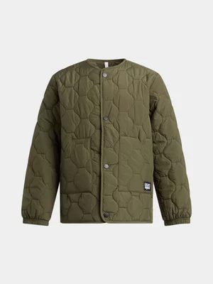 Exact Older Boy's Fatigue Padded Quilted Jacket