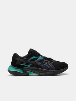 Puma Men's Insphere Black/Green Sneaker