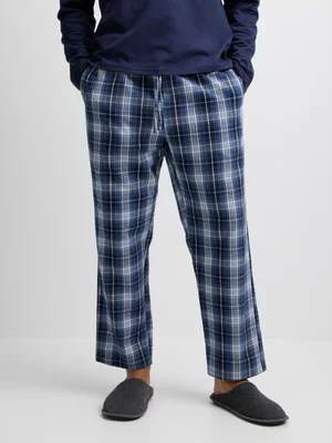 Exact Men's Navy Checked Sleep Pants