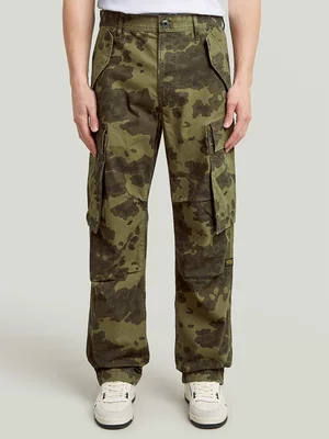 G-Star Men's R-3N Regular Straight Camo Cargo Pants