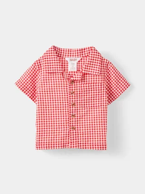 Cotton On Baby Red Luka Button Down Shirt