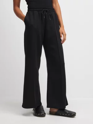 Jet Women's Black Luxe Wide Leg Jogger Pants