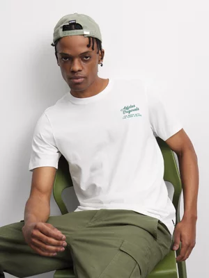 adidas Originals Men's Dine Text Off White T-Shirt